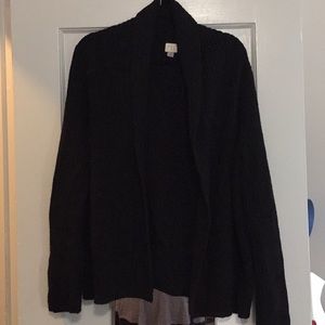 black cardigan